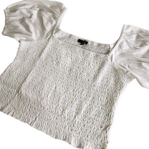 J. Crew Women's Smocked Cropped Top